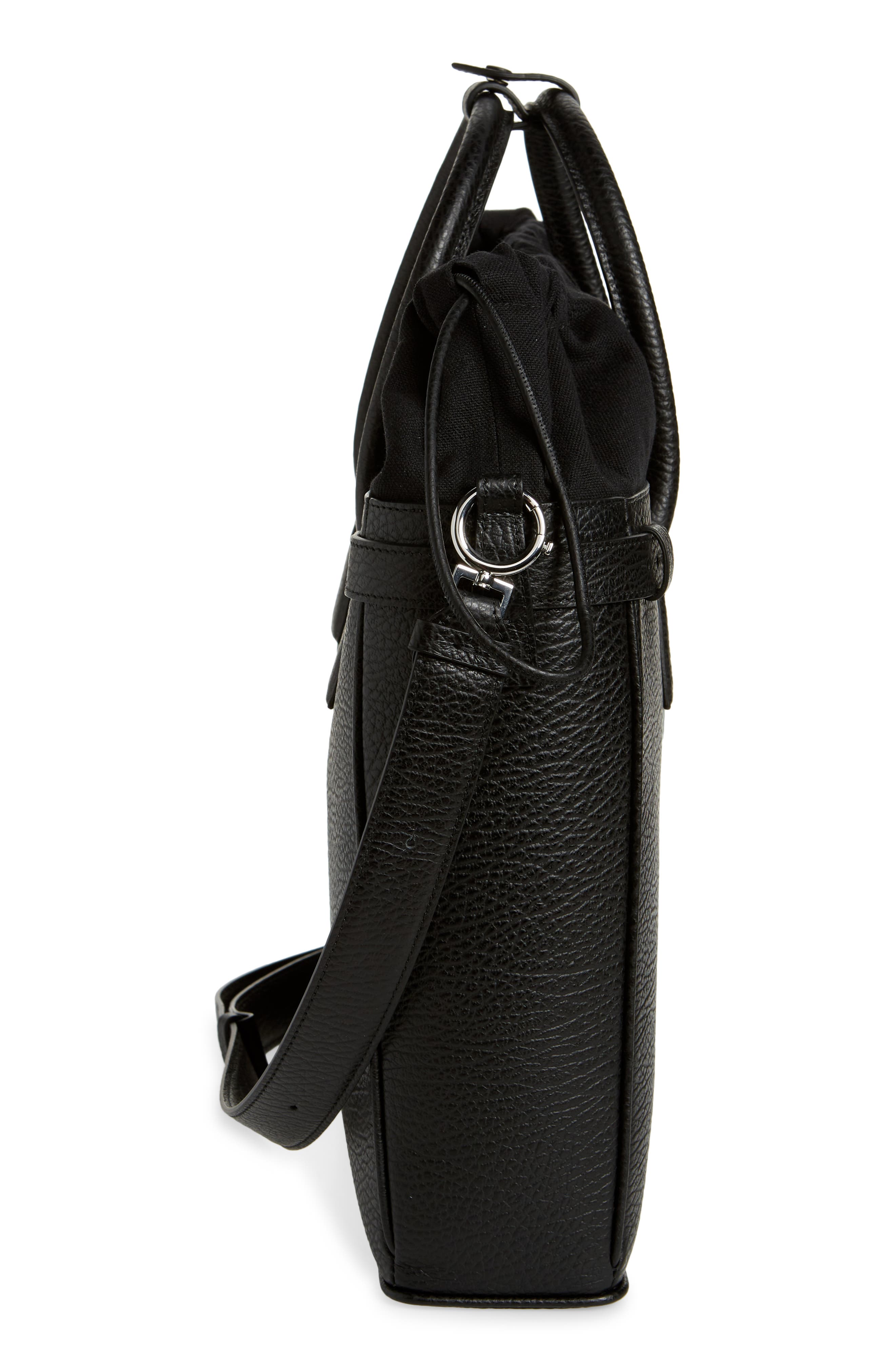 Maison Margiela 5AC Daily Leather Document Holder Satchel, Alternate, color, 