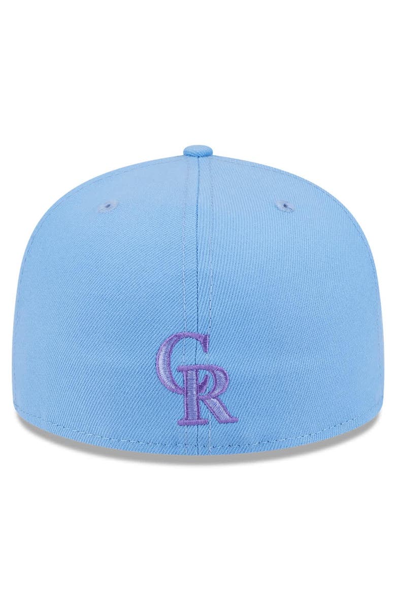 Men's New Era Light Blue Colorado Rockies 2025 City Connect Fan Pack 59FIFTY Fitted Hat, Alternate, color, Light Blue