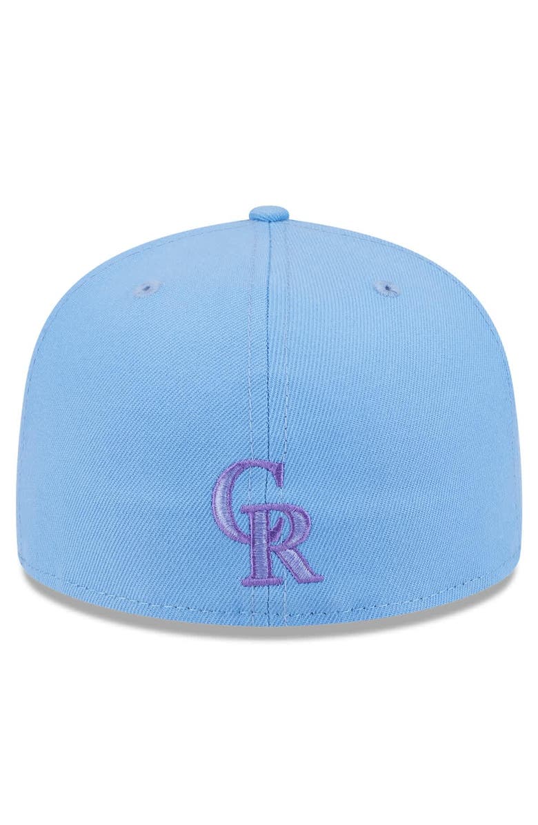 New Era Men's New Era Light Blue Colorado Rockies 2025 City Connect Fan Pack 59FIFTY Fitted Hat, Alternate, color, Light Blue