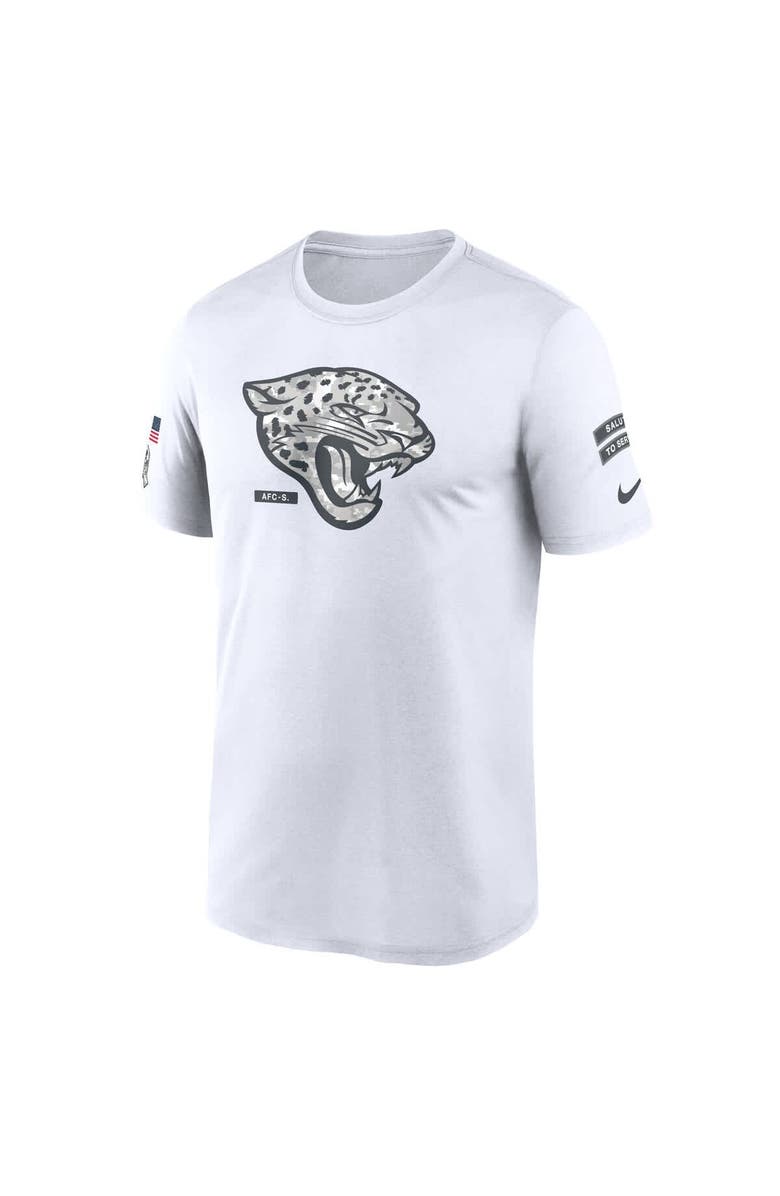 Nike Men's Nike White Jacksonville Jaguars 2024 Salute To Service Legend Performance T-Shirt, Alternate, color,