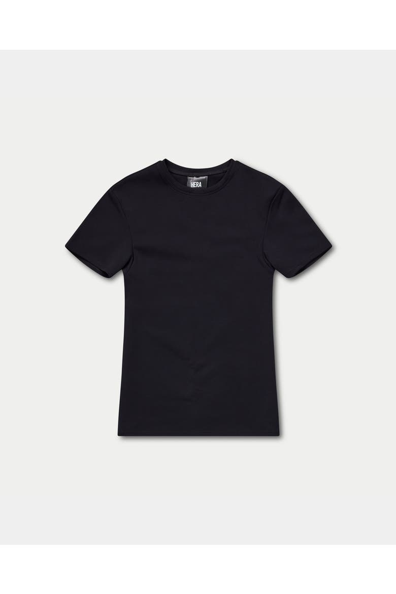 Essential Short Sleeve Fitted T-Shirt, Alternate, color, Black