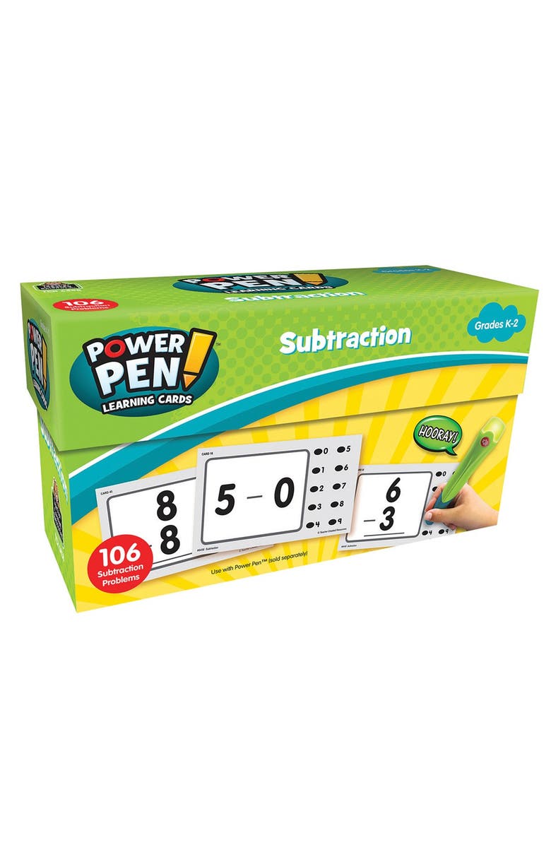 Kaplan Early Learning Company Power Pen Learning Math Quiz Cards - Set of 7, Alternate, color, Multicolor