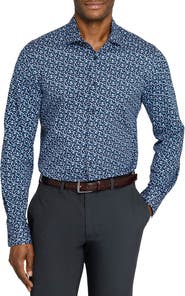 W.R.K Slim Fit Floral Stem Reworked Button-Up Shirt