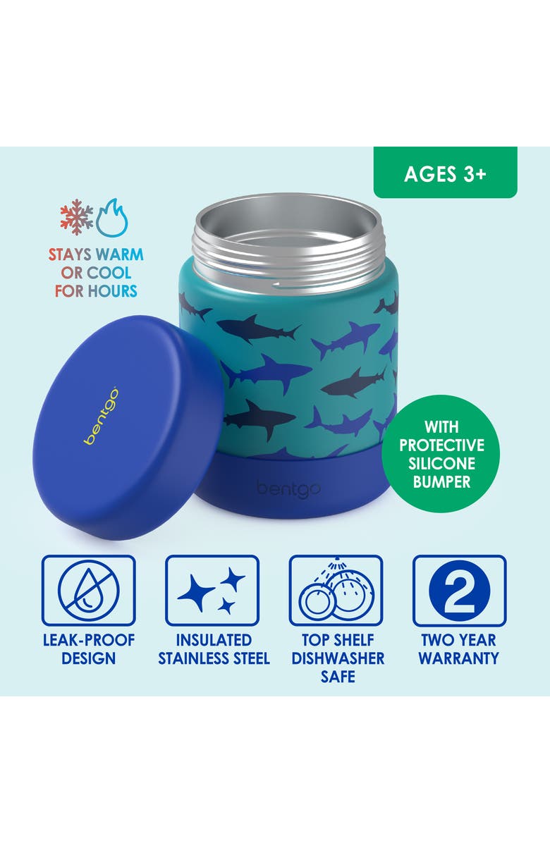 BENTGO Kids' Insulated Stainless Steel Food Jar, Alternate, color, Shark