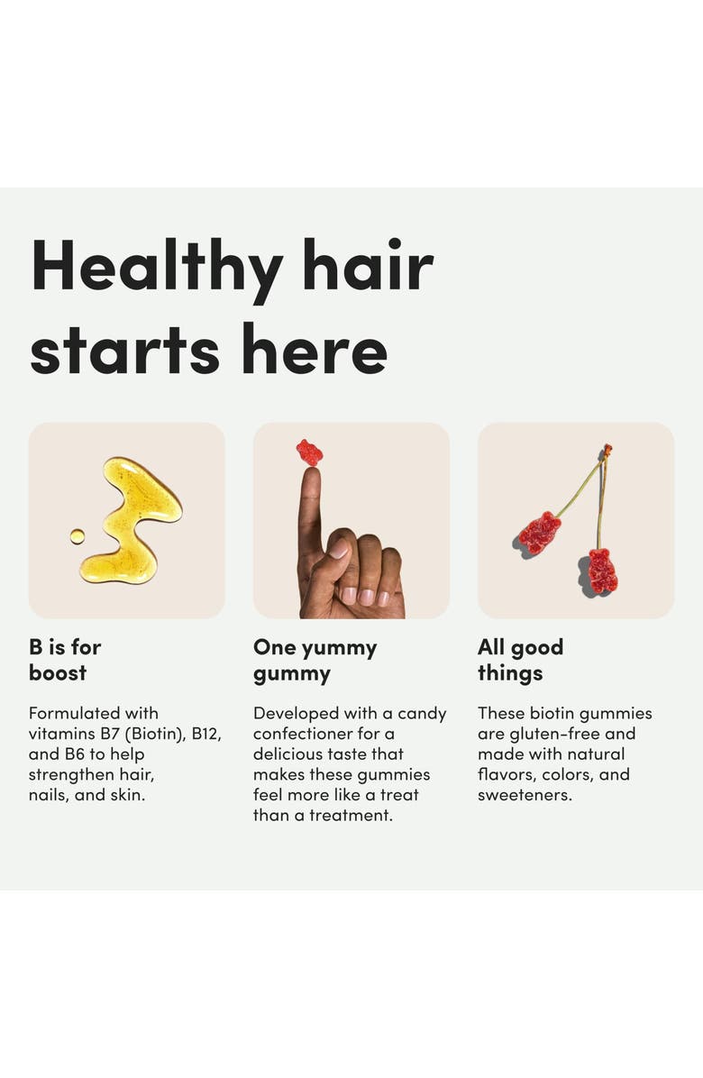 HIMS 
HERS Biotin Builder Gummies  Vitamin-Rich, Hair and Nail Strengthening Wild, Alternate, color, Coral