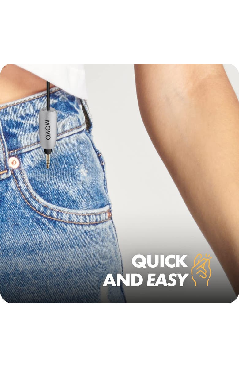 MOVO MIC'D Lav Mic Weight - Weight for Lavalier Microphone, Alternate, color, Black