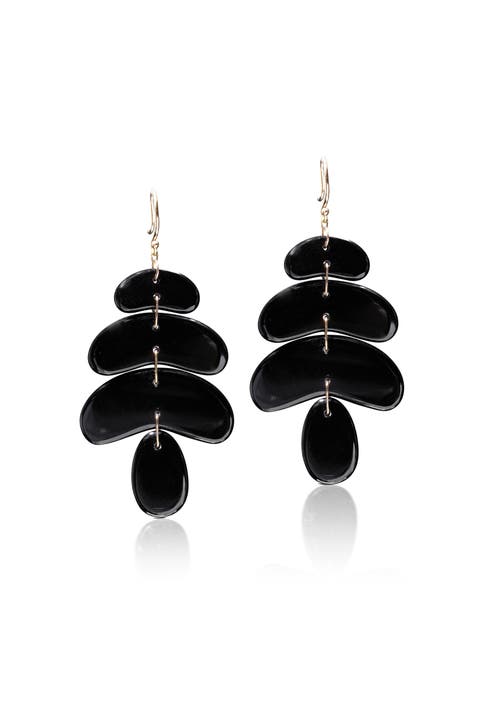 Small Black Onyx Earrings