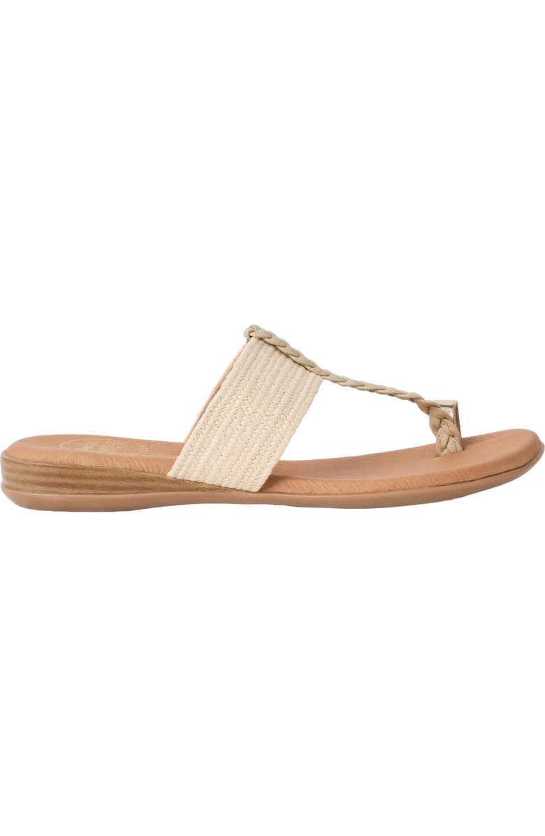 André Assous Neo Toe Loop Sandal, Alternate, color, Natural Raffia