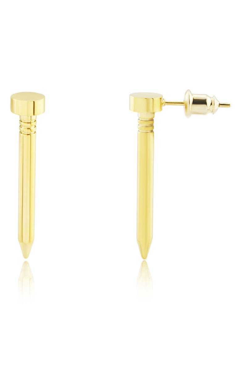 REBL Nail Single Earring, Main, color, Gold