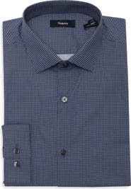 Theory Cedrick Connect Printed Long Sleeve Shirt