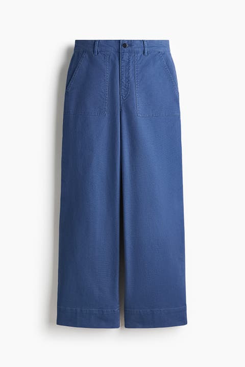 Cotton Canvas Trousers