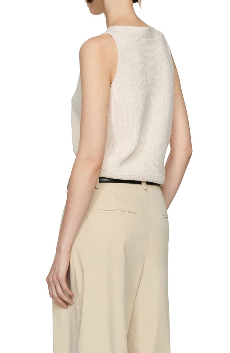 MANGO V-Neck Cotton Blend Sweater Vest, Alternate, color, 