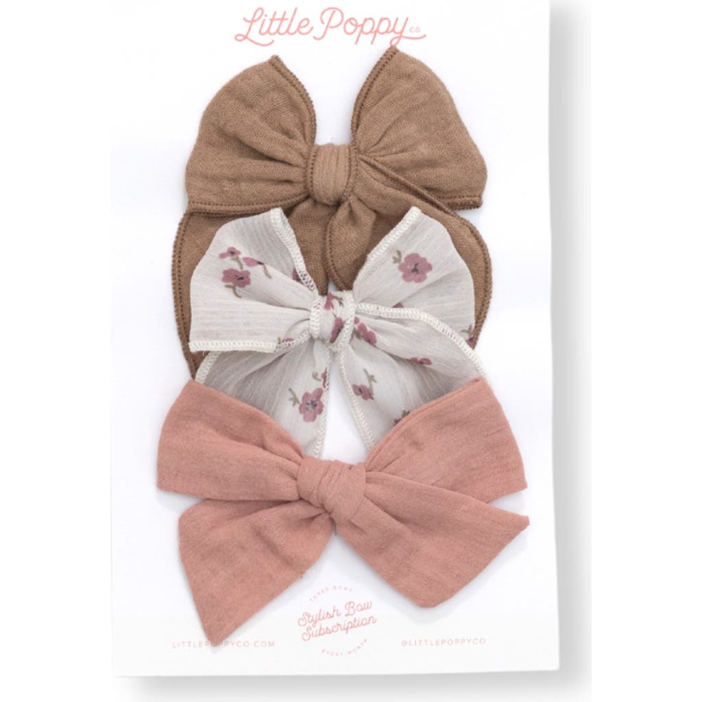 Little Poppy Co The Bow Clip Set In The Monet