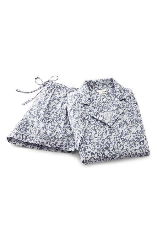 Boll & Branch Signature Garden Print Sleep Shorts in Bay 