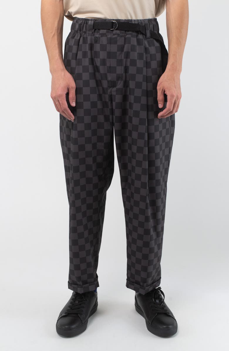 VAST Check Featherlite Pants, Main, color, Black