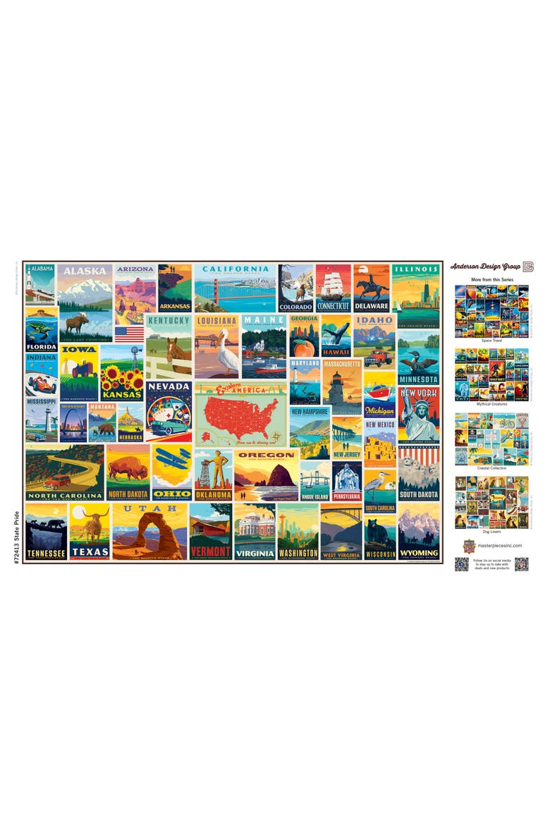 State Pride 1000 Piece Jigsaw Puzzle, Alternate, color, Multicolor