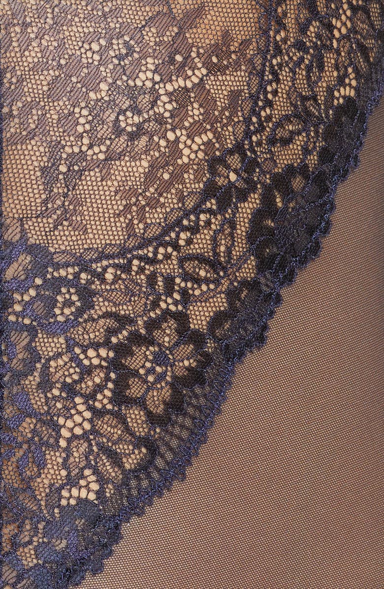 Wacoal Level Up Lace Thong Bodysuit, Alternate, color, 