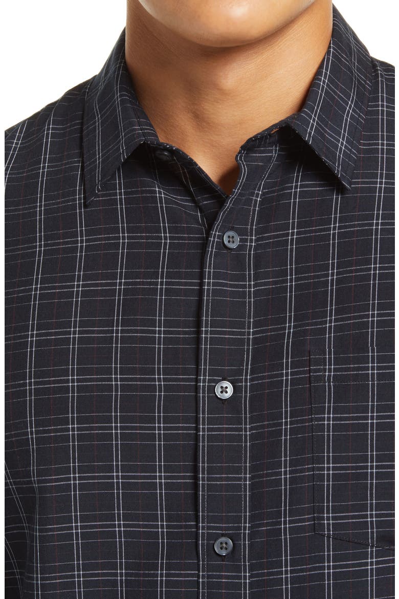 Slim Fit Plaid Button-Up Shirt, Alternate, color, COASTAL