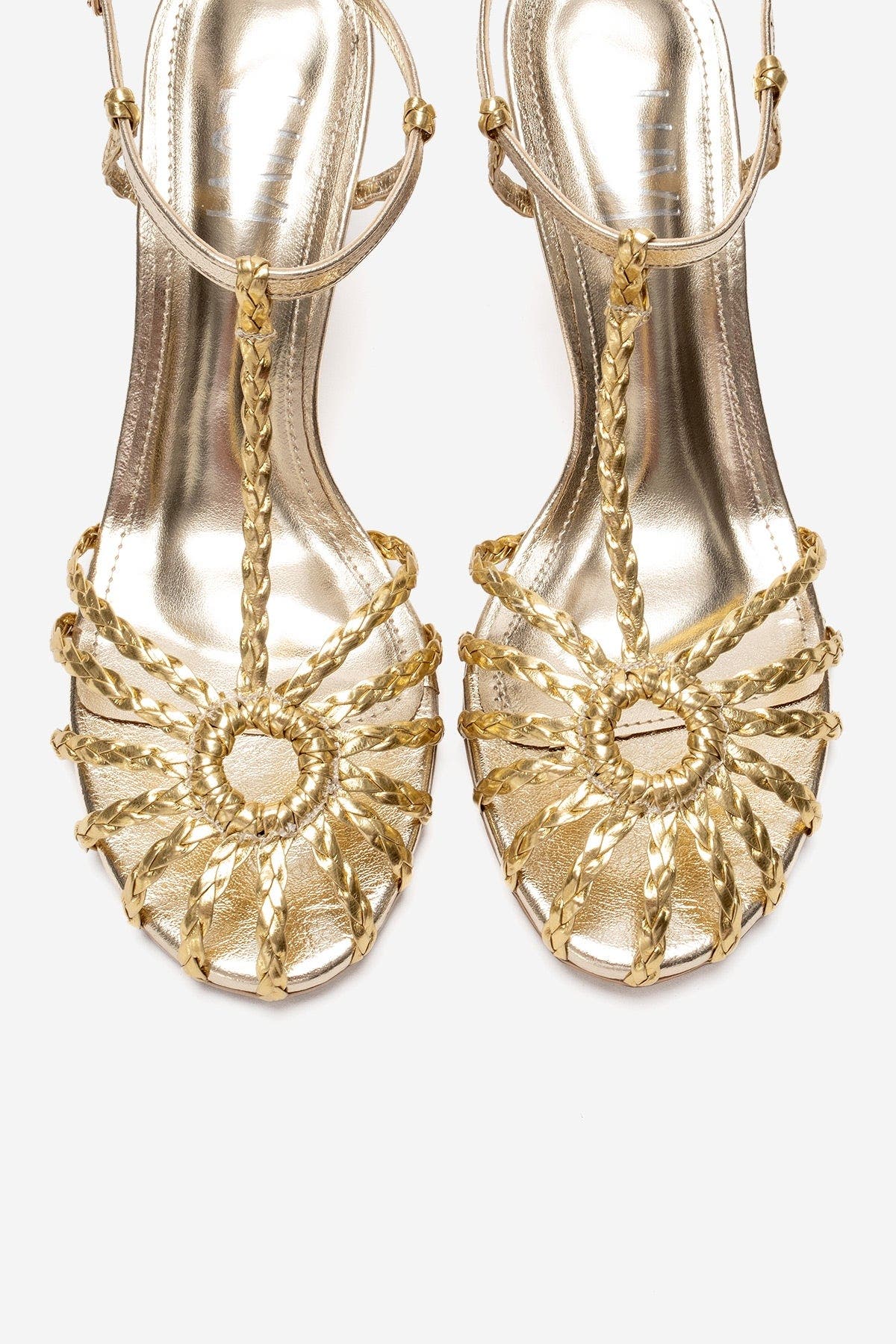 Gerald Woven Strap Stiletto Pump, Alternate, color, Gold