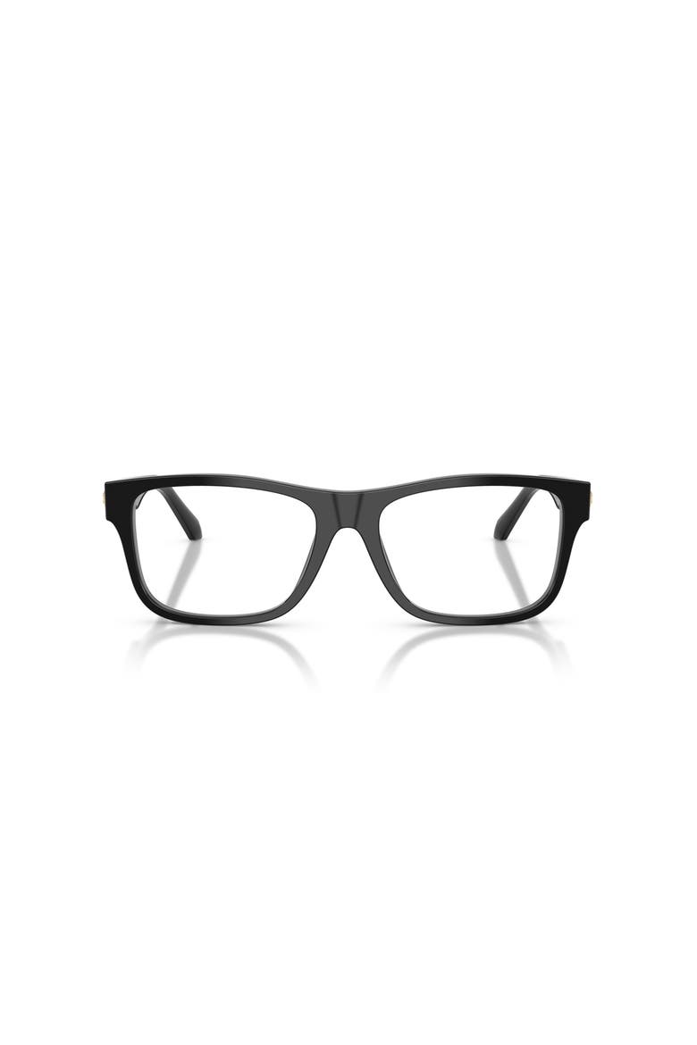 54mm Square optical glasses, Alternate, color, Black