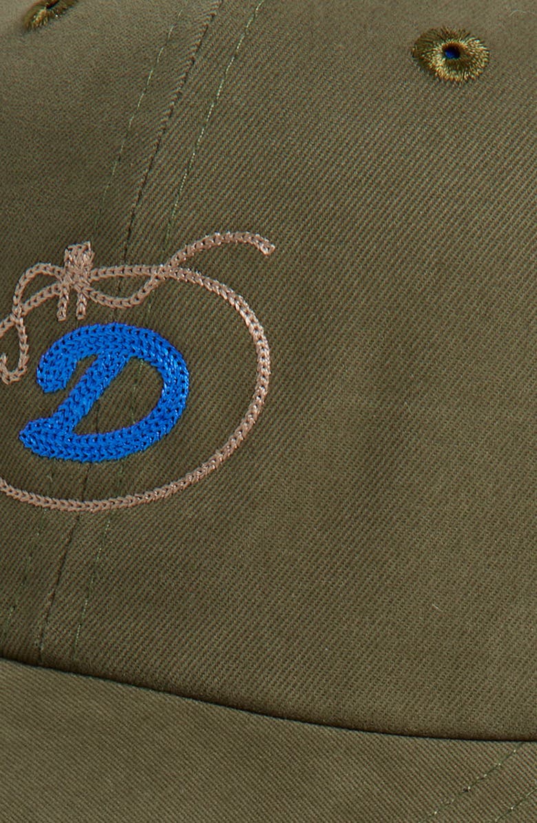 Drake's D Lasso Embroidered Adjustable Baseball Cap, Alternate, color, Khaki