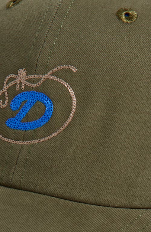 Drake's D Lasso Embroidered Adjustable Baseball Cap In Green