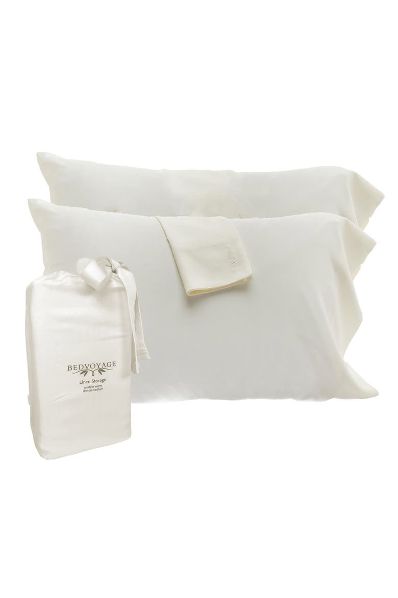 Set of 2 Cooling Pillowcases, Main, color, IVORY