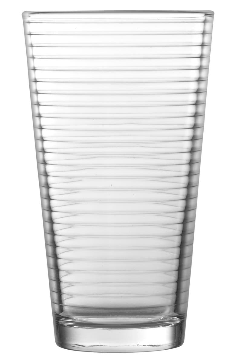 Fortessa Arcade Set of 12 Highball Glasses, Alternate, color, Clear