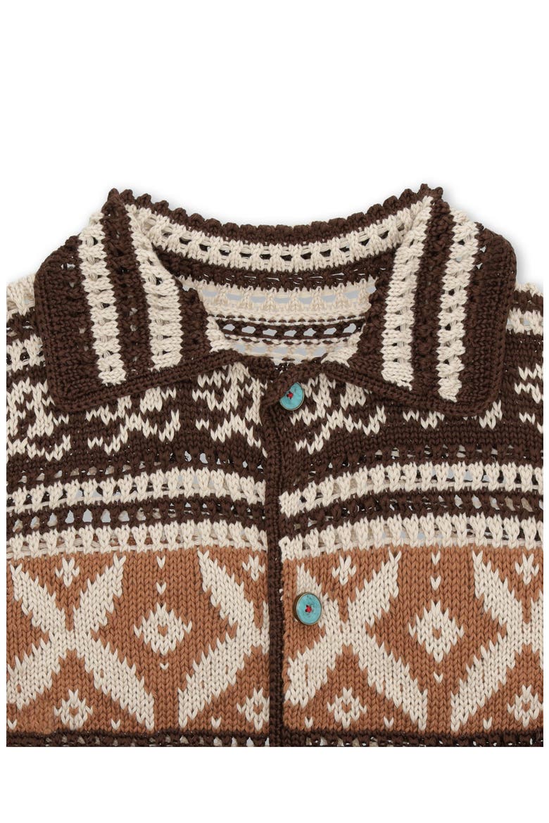 Lilly Navajo Alpaca and Cotton Cardigan, Alternate, color, NAVAJO PATTERN