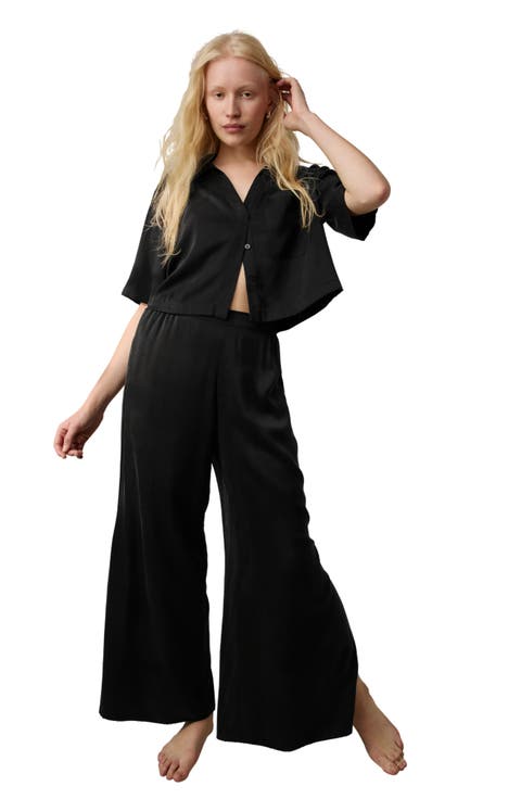 Washable High Waist Silk Pajamas
