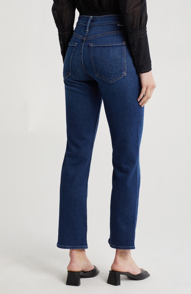 MOTHER Rider Mid Rise Flood Ankle Straight Leg Jeans, Alternate, color,