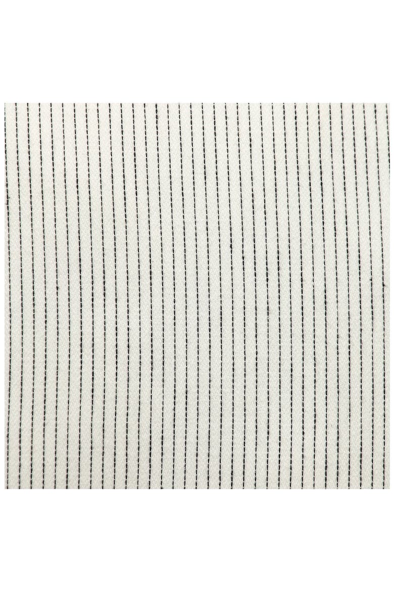 Stripe Textured Cotton Pillow, Alternate, color, WHITE