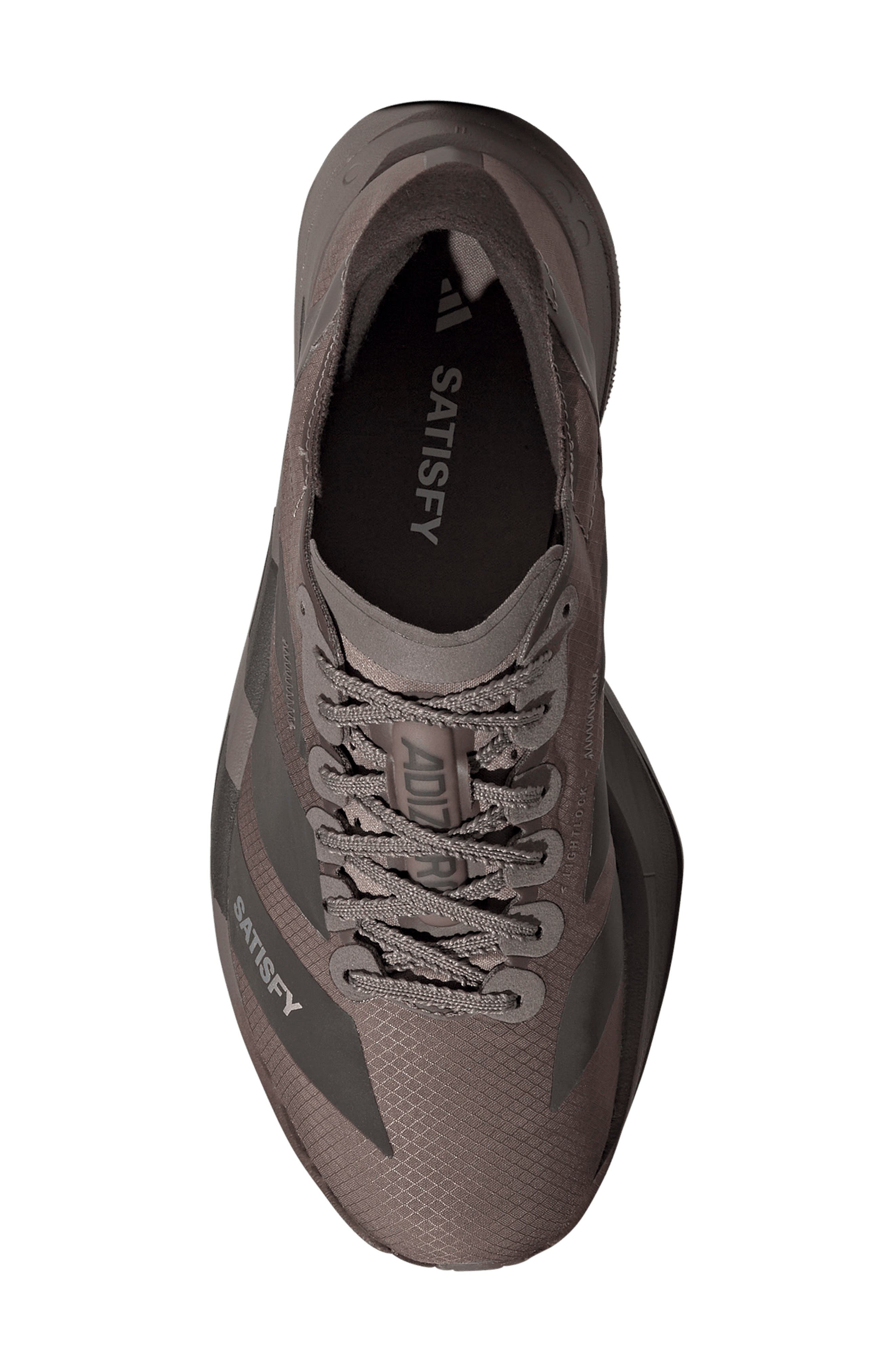 Adizero Adios Pro 4 Racing Shoe, Alternate, color, TECH EARTH