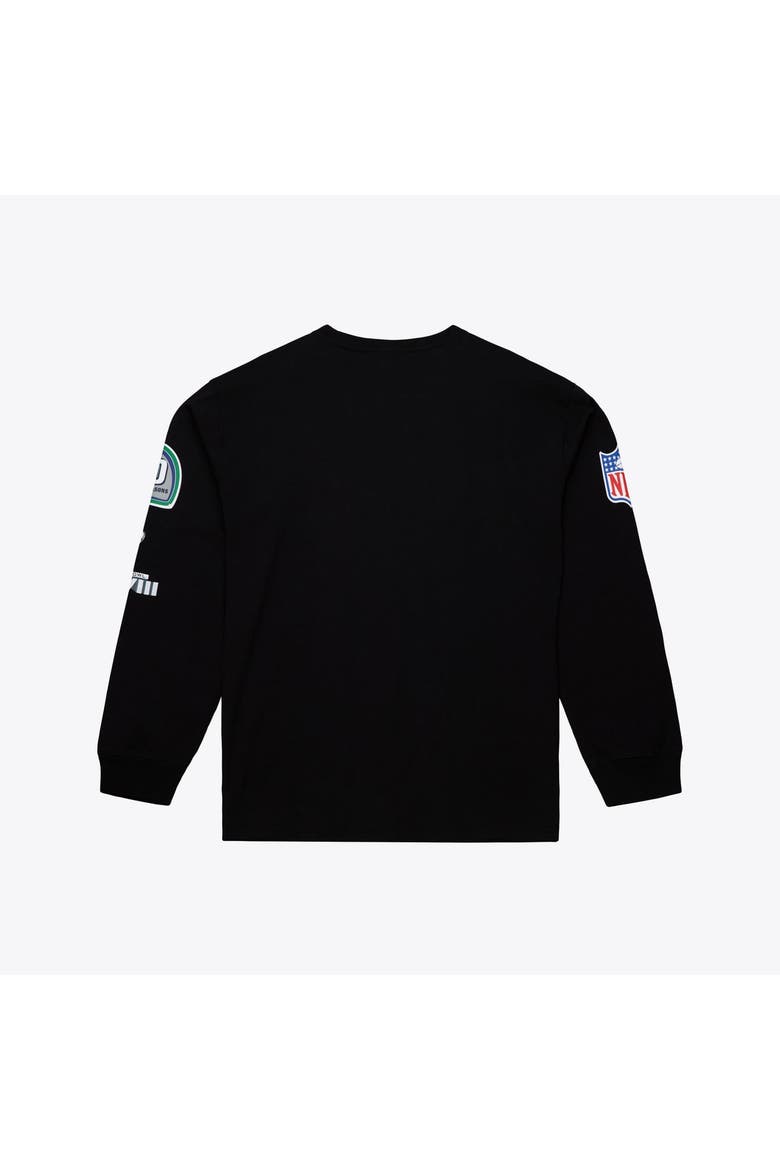 Men's Mitchell & Ness  Black Seattle Seahawks Big & Tall Training Camp Long Sleeve T-Shirt, Alternate, color, Black