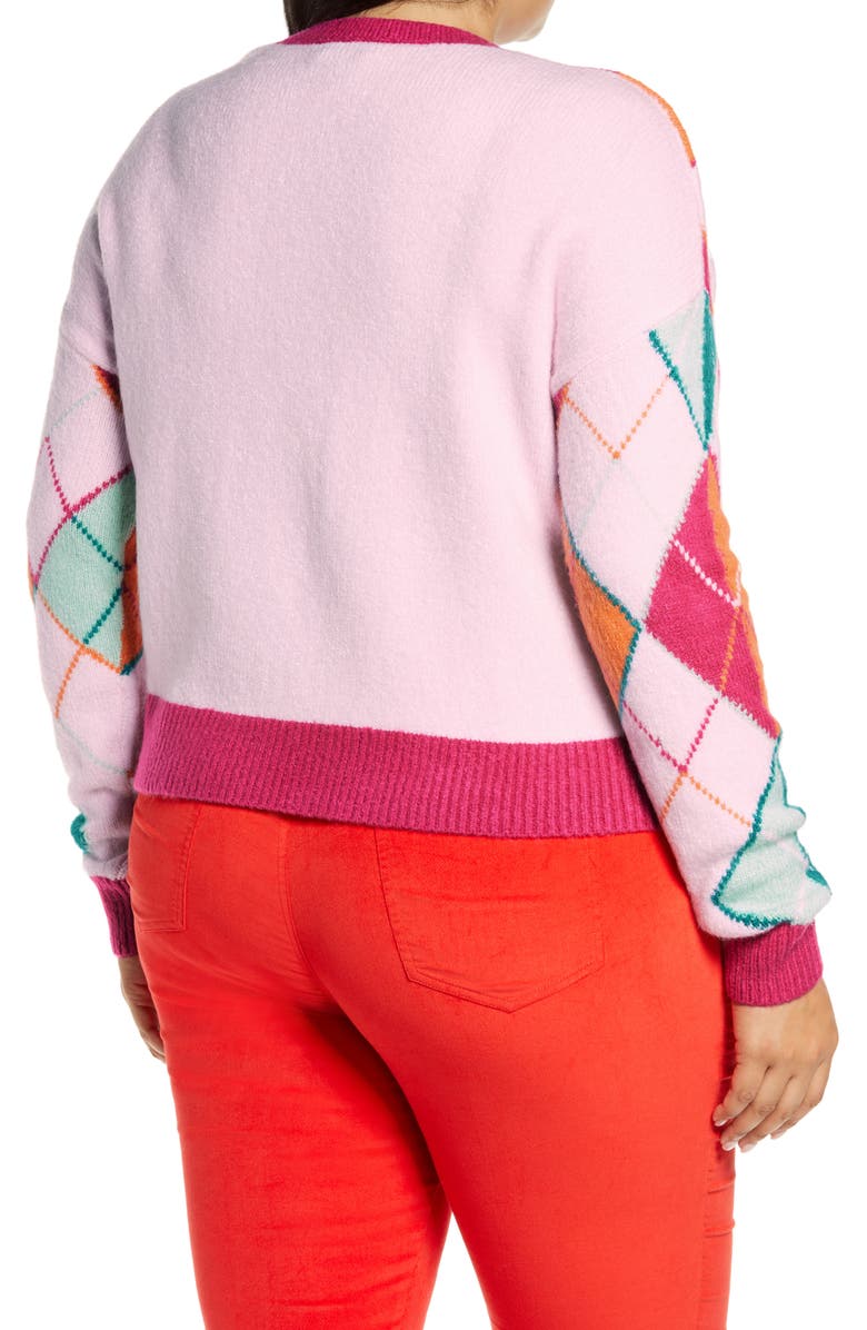 Halogen<sup>®</sup> x Atlantic-Pacific Argyle Sweater, Alternate, color, 