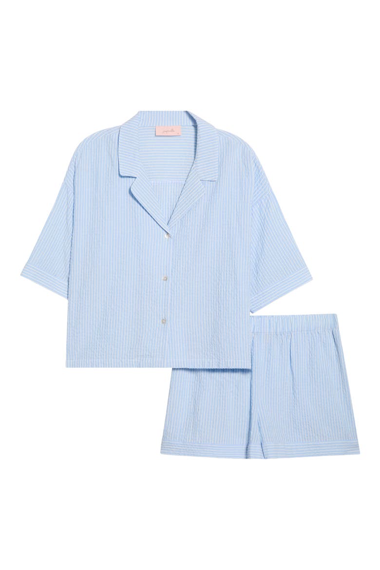 Sabring Stripe Boxer Pajamas, Alternate, color, BLUE BELL WHITE STRIPE