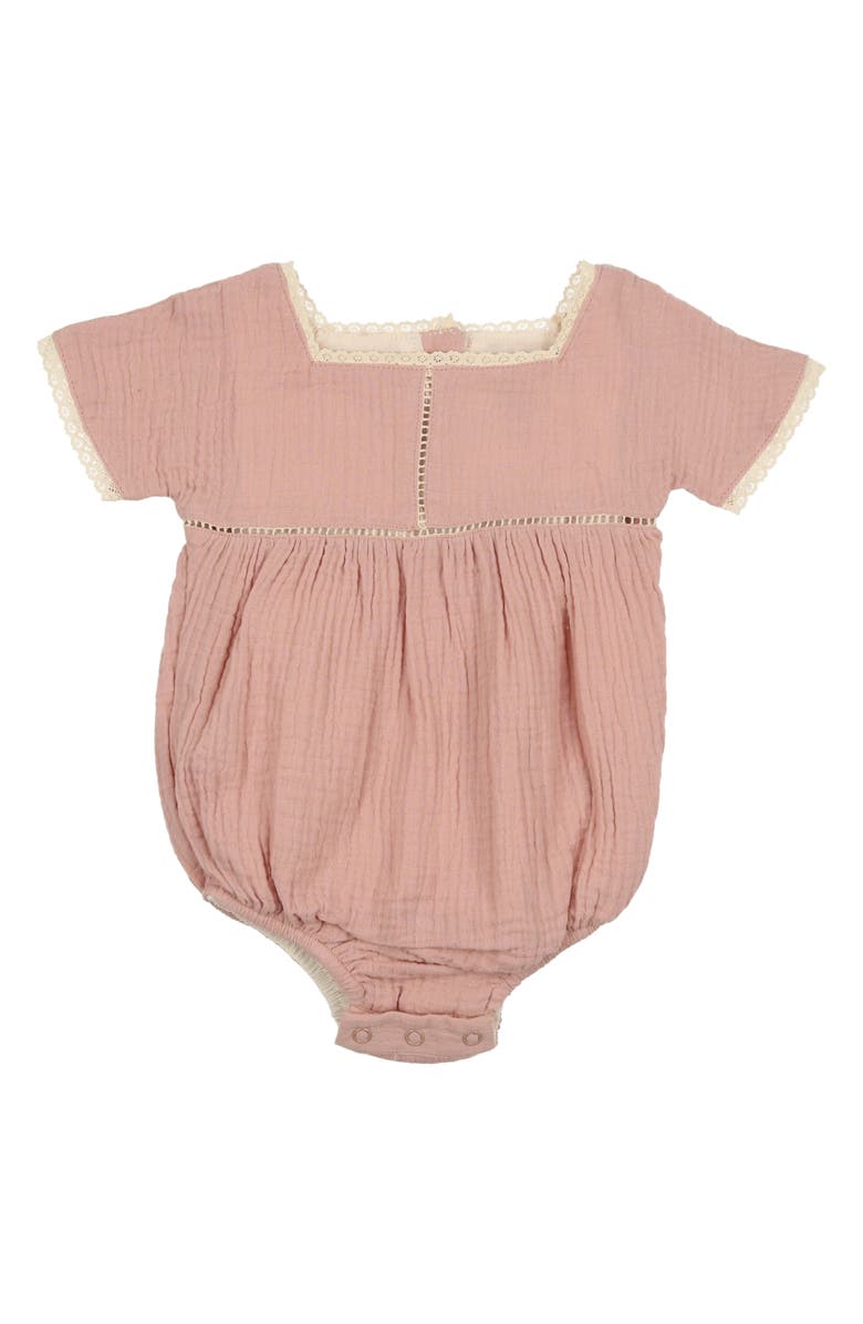 Manière Cotton Gauze Bubble Romper, Main, color, Mauve