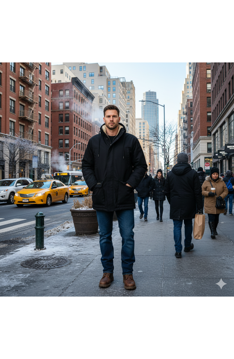 CANADA WEATHER GEAR Men's Duck Canvas Jacket, Alternate, color, Black