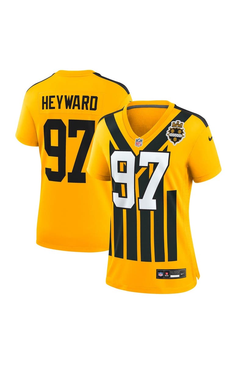 Nike Women's Nike Cameron Heyward Gold Pittsburgh Steelers Alternate 1933 Throwback Game Jersey, Main, color, Gold