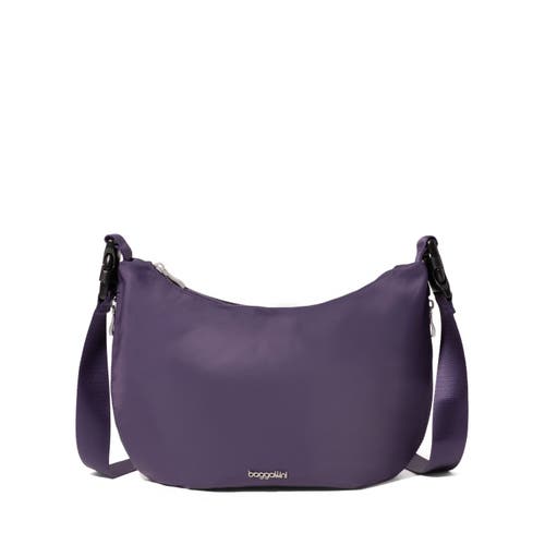 Baggallini Crescent Convertible Hobo In Purple