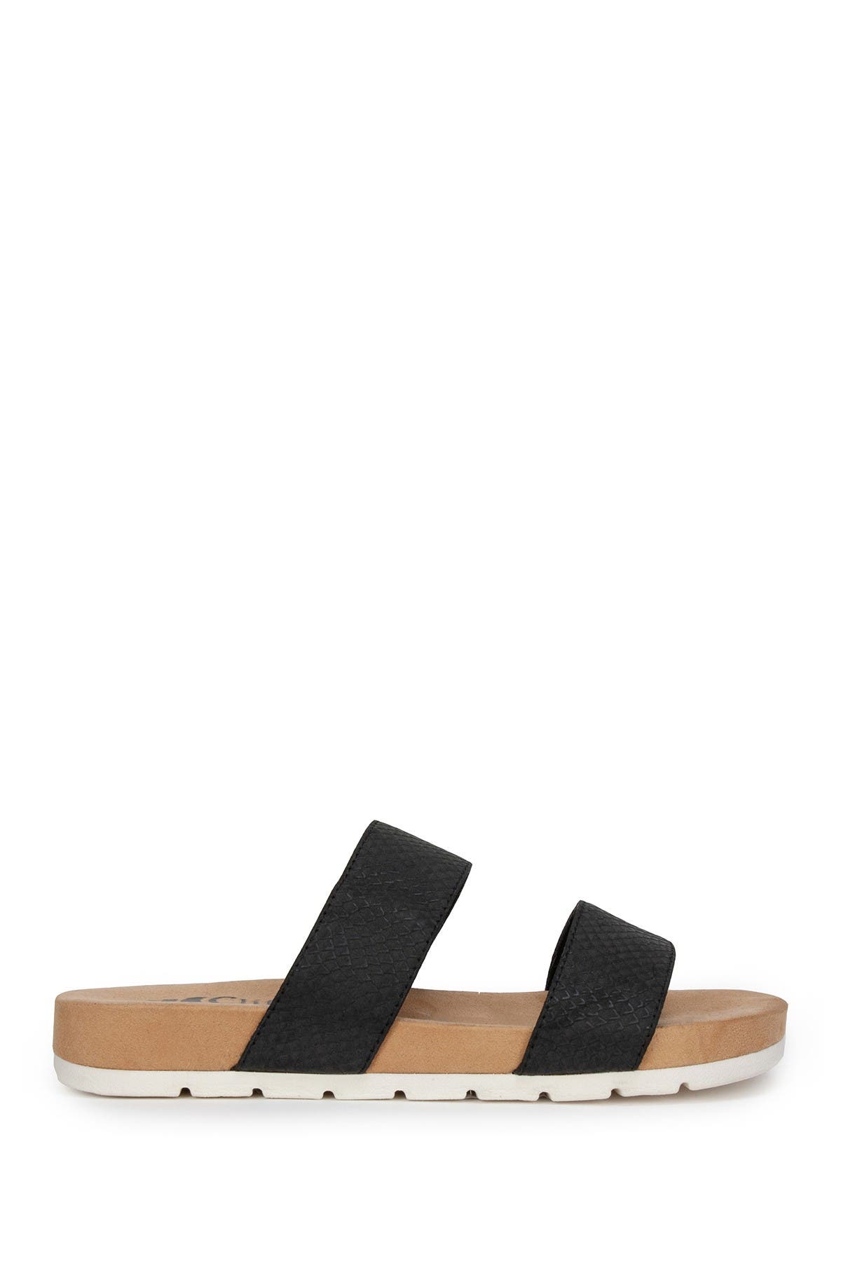 CLIFFS BY WHITE MOUNTAIN Tahlie Slide Sandal, Alternate, color, Black/Es-Print