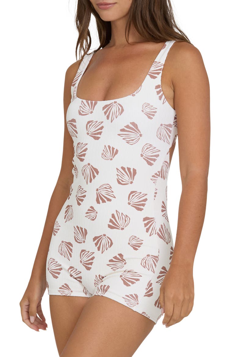 Sandy Shells Thalia Cutout Surf One-Piece Swimsuit, Alternate, color, SALT CRYSTAL