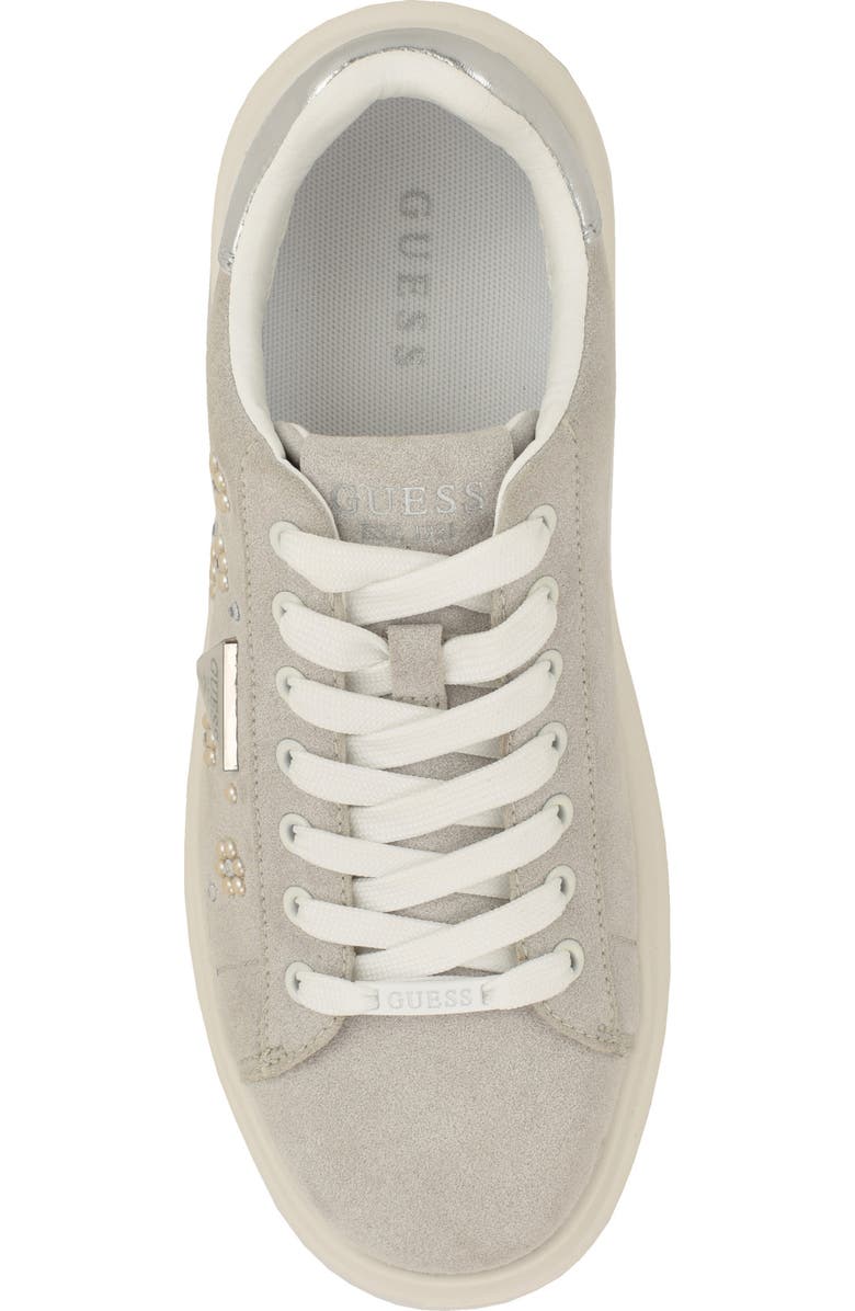 GUESS Elbina Sneaker, Alternate, color, Ivory