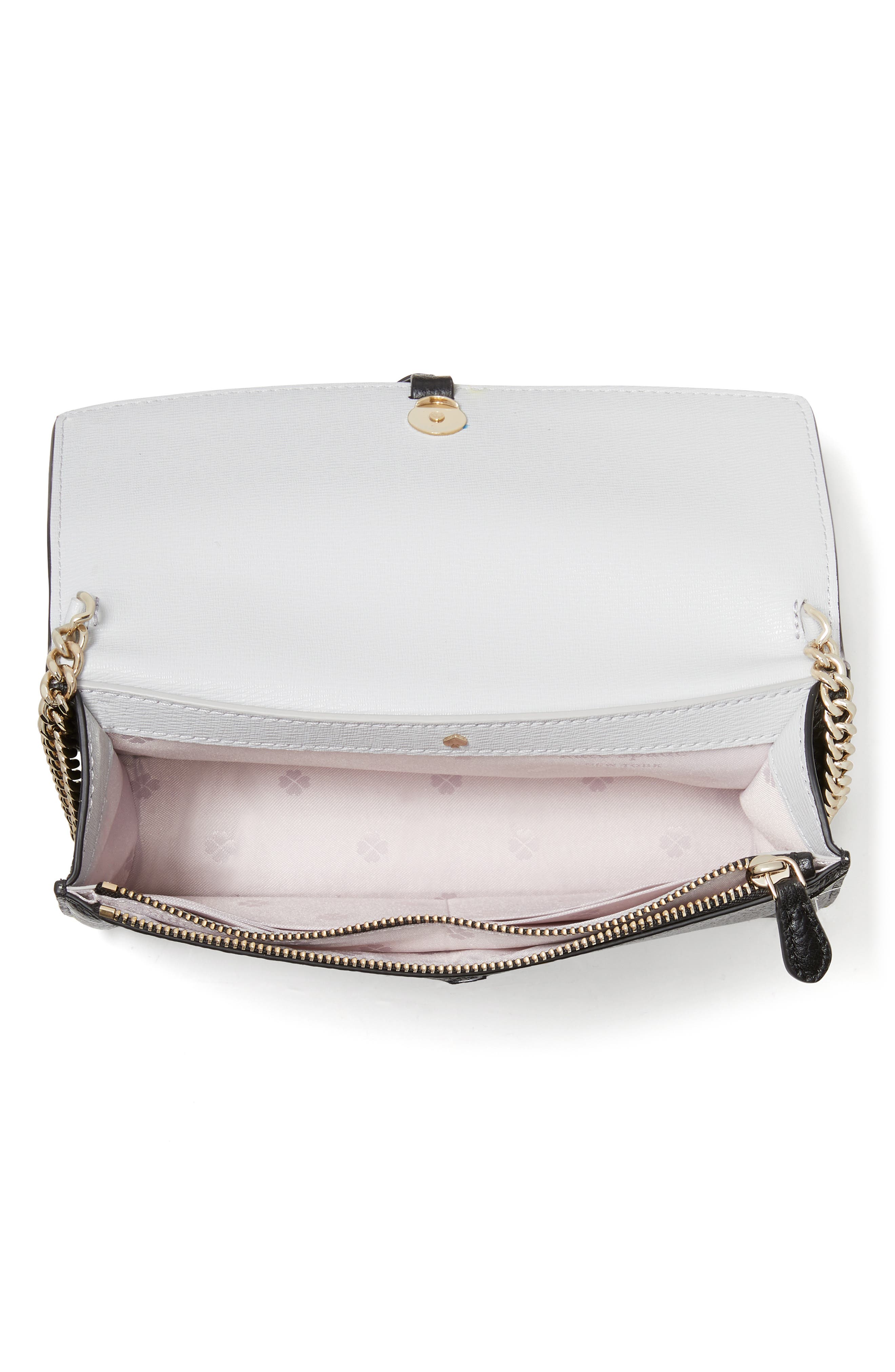 Kate Spade New York knott leather flap crossbody bag, Alternate, color, 