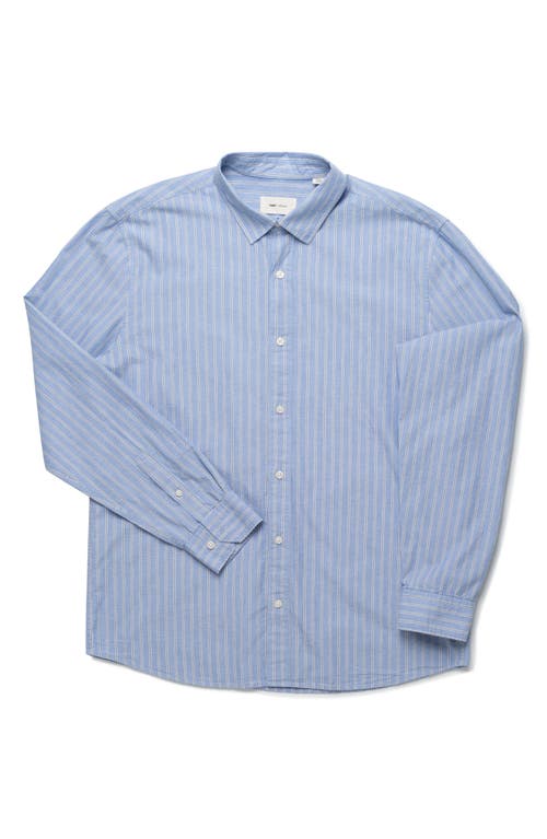 Mavi Jeans Stripe Cotton Button-up Shirt In Heather