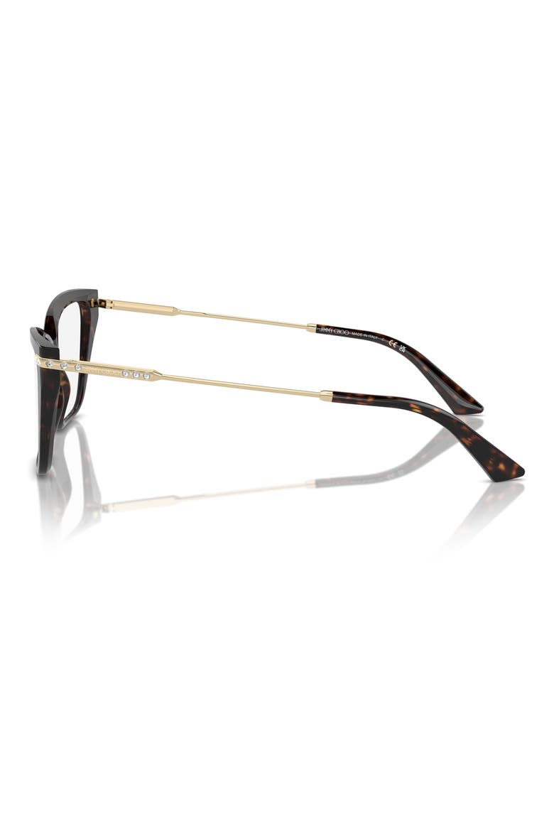 53mm Cat Eye Optical Glasses, Alternate, color, HAVANA / DEMO LENS