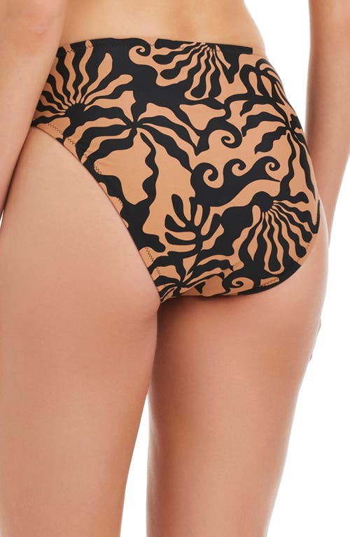 Sanctuary Printed High Waist Bikini Bottoms In Multi