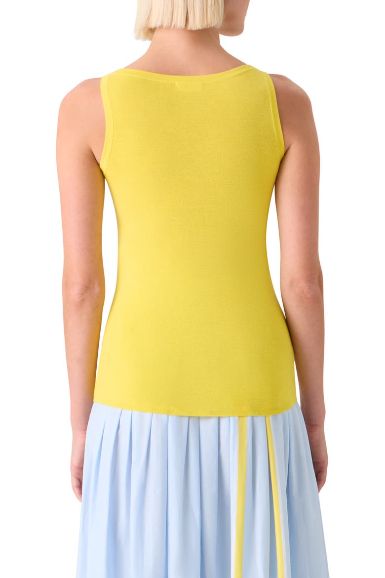 Fitted Virgin Wool Sweater Tank, Alternate, color, LEMON ZING