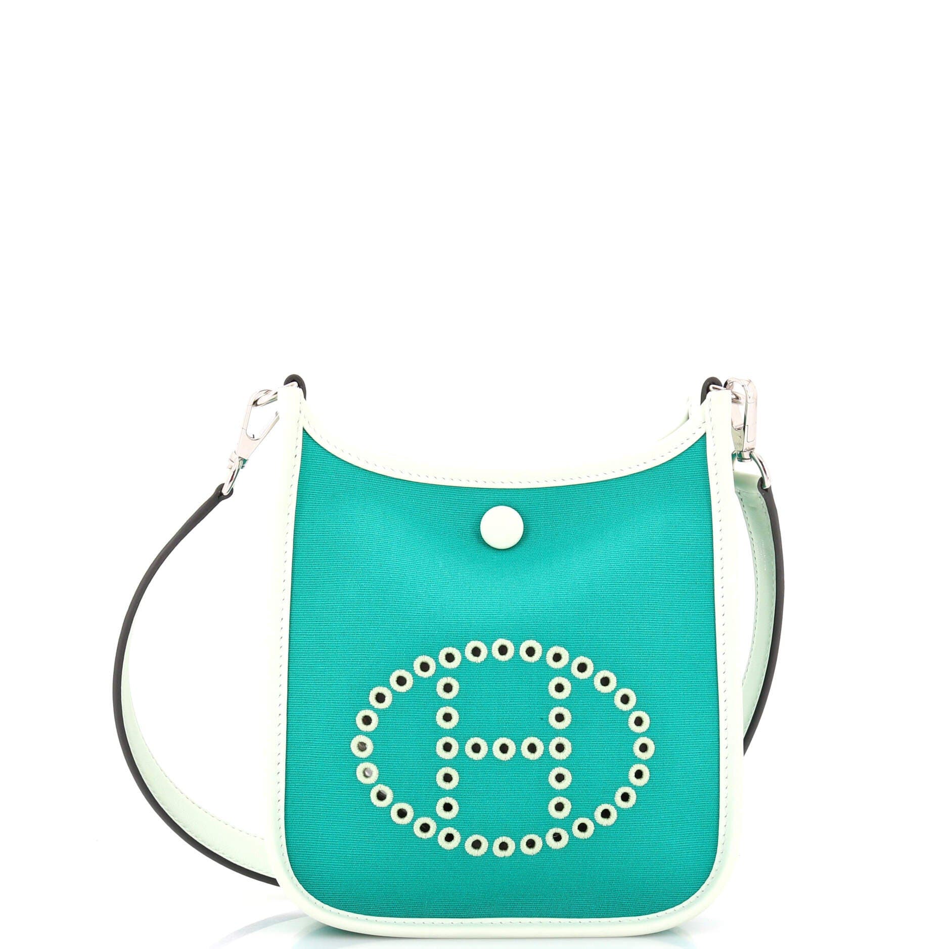 Neo Evelyne Bag Toile and Leather TPM, Main, color, Green