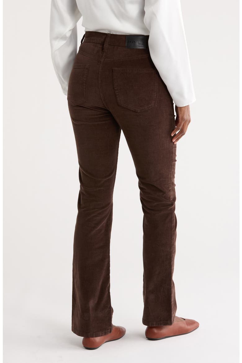 Cord High Waist Bootcut Jeans, Alternate, color, ESPRESSO